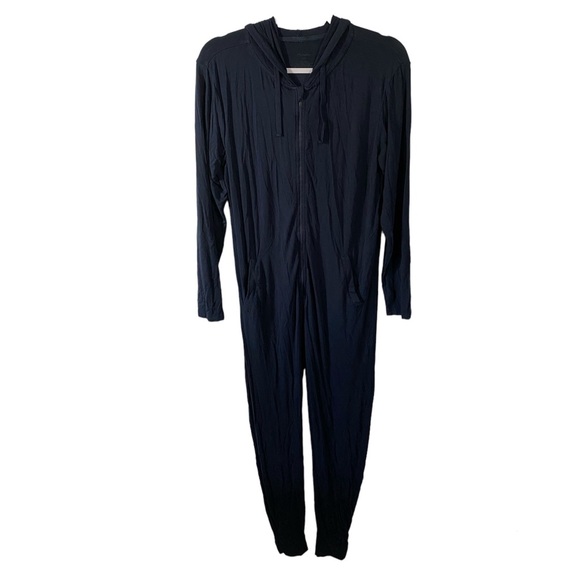 Meundies Onesie in Dark Sapphire Unisex Size S/M Navy Blue Modal with Zipper - Picture 2 of 8